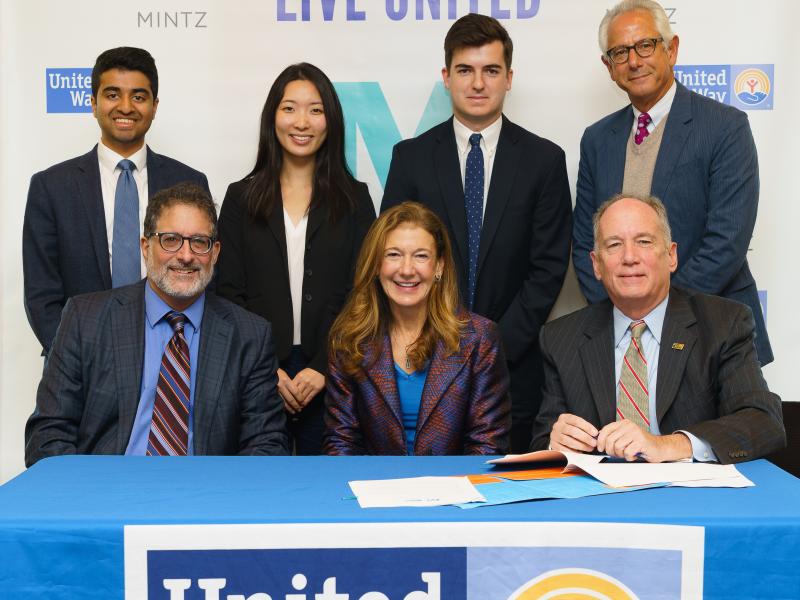 Mintz and United Way Sign Innovative New Partnership Agreement to